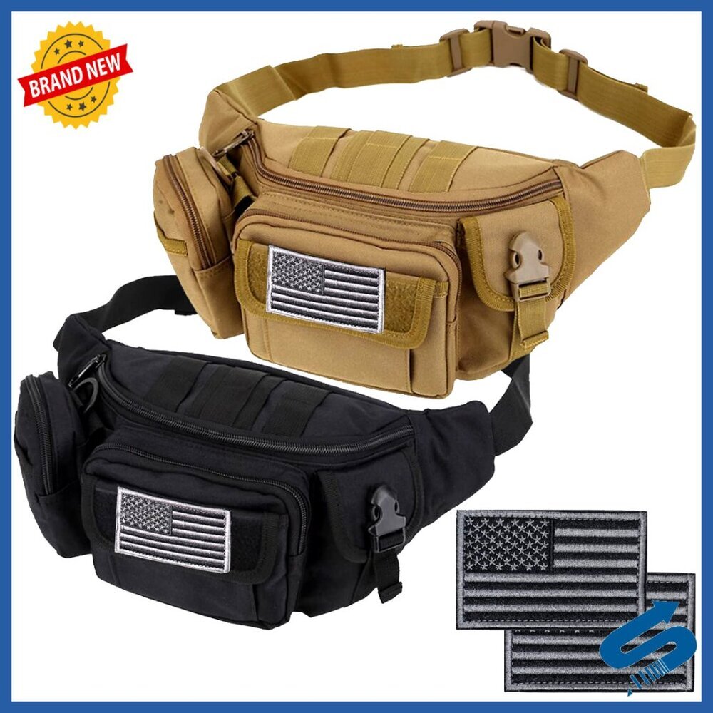 Tactical Fanny Pack Waist Bag Utility Hip Belt with MOLLE System